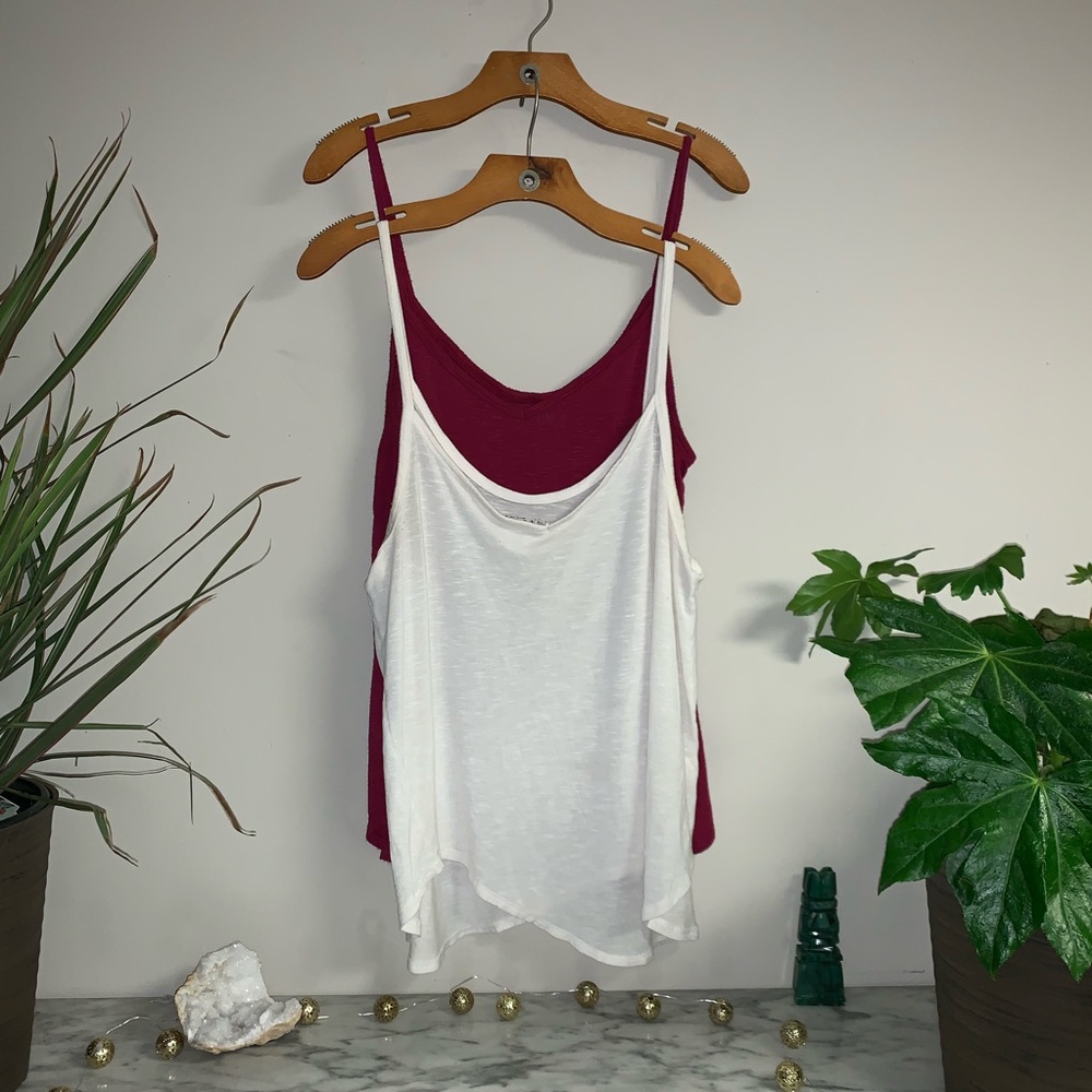 Red & White Tank Tops